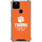 Clemson University Tigers Est 1889 Orange Google Pixel 5 Clear Case